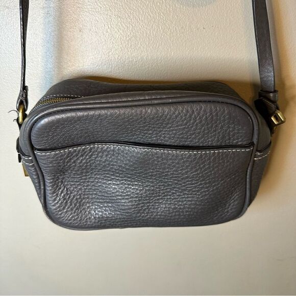 J.Crew Signet Black Leather Small Camera Crossbody Bag - Picture 2 of 10